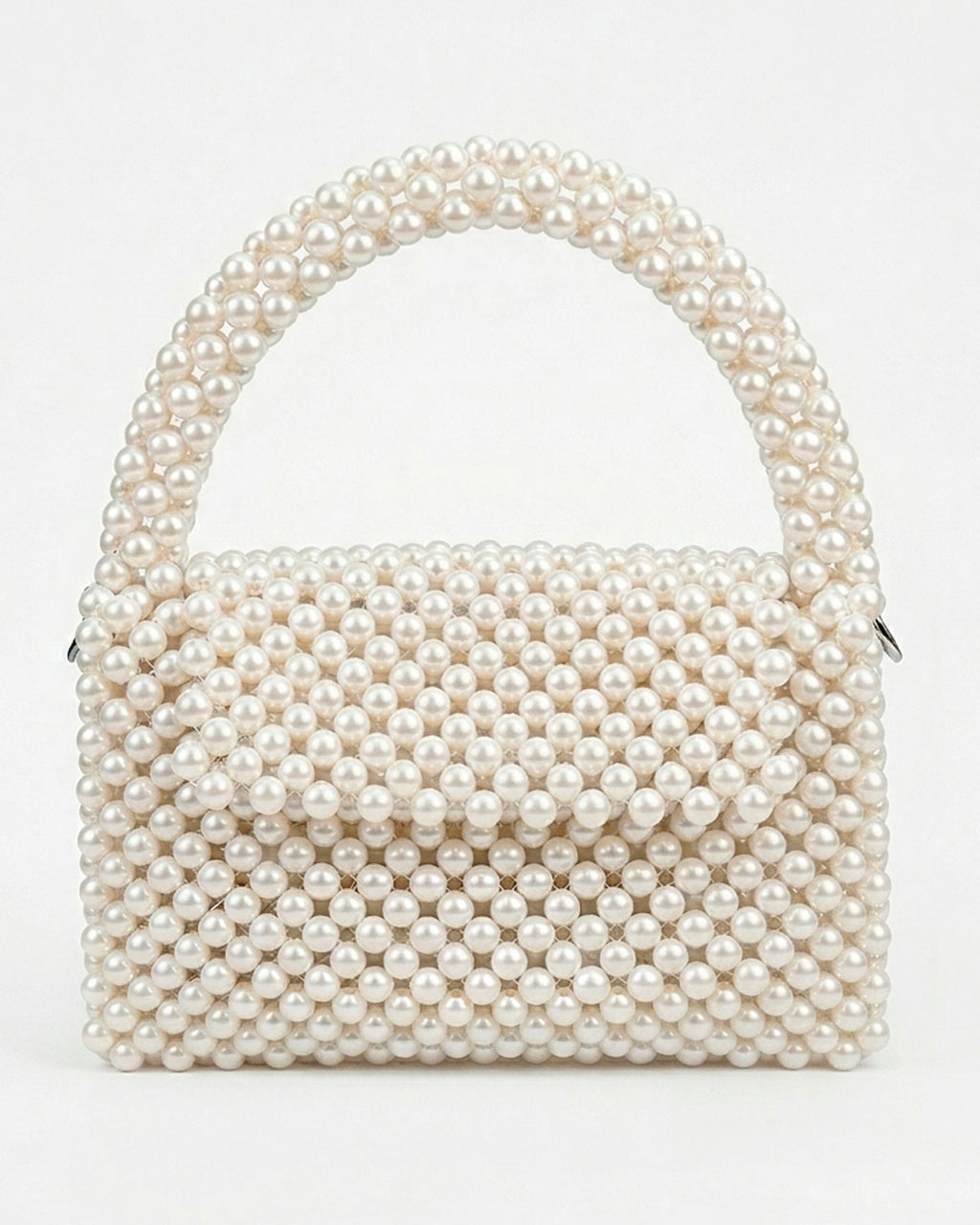 Bolso en perla ábaco beige
