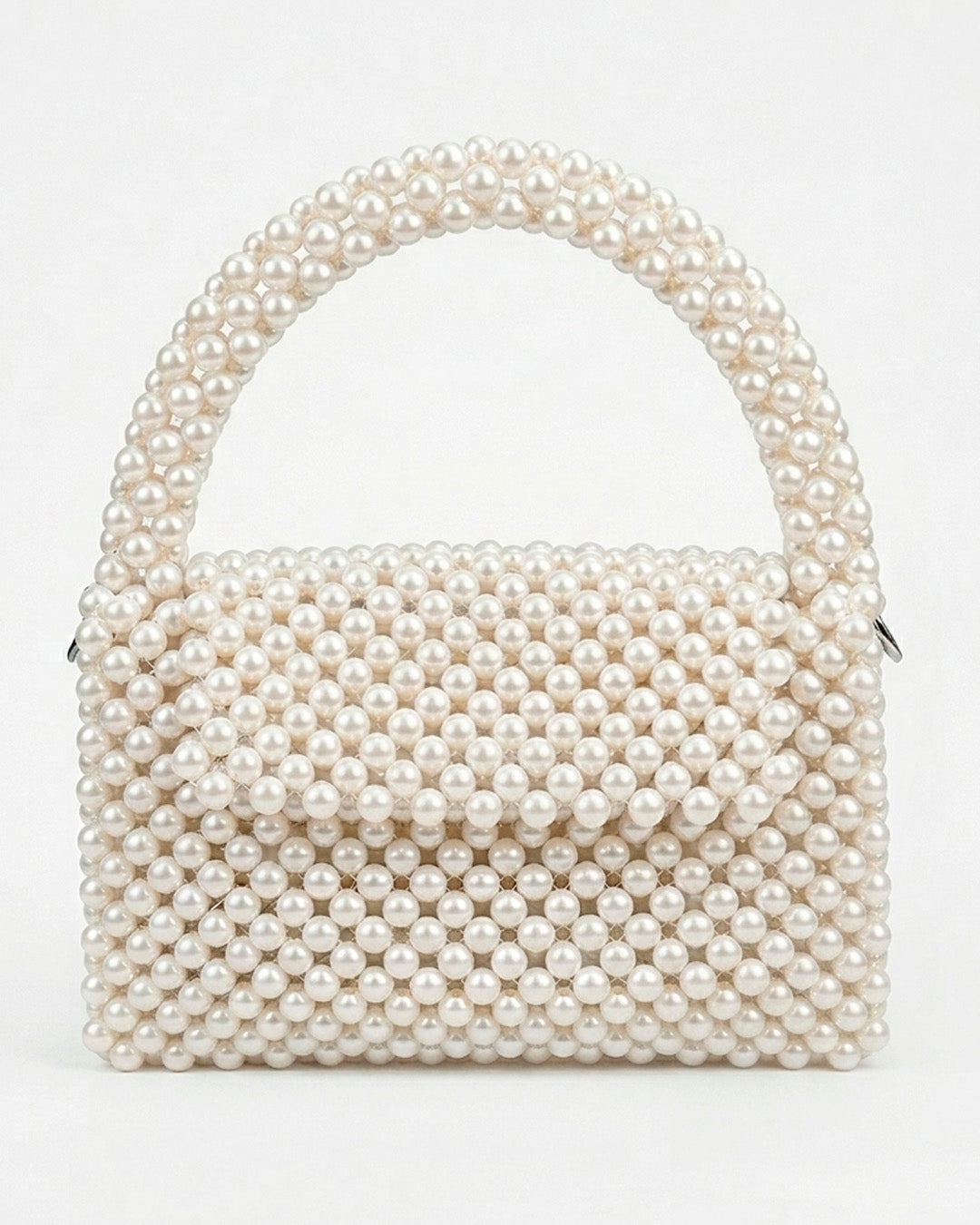 Bolso en perla ábaco beige