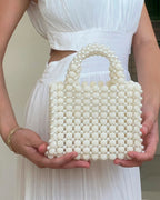 Bolso en perla mora beige
